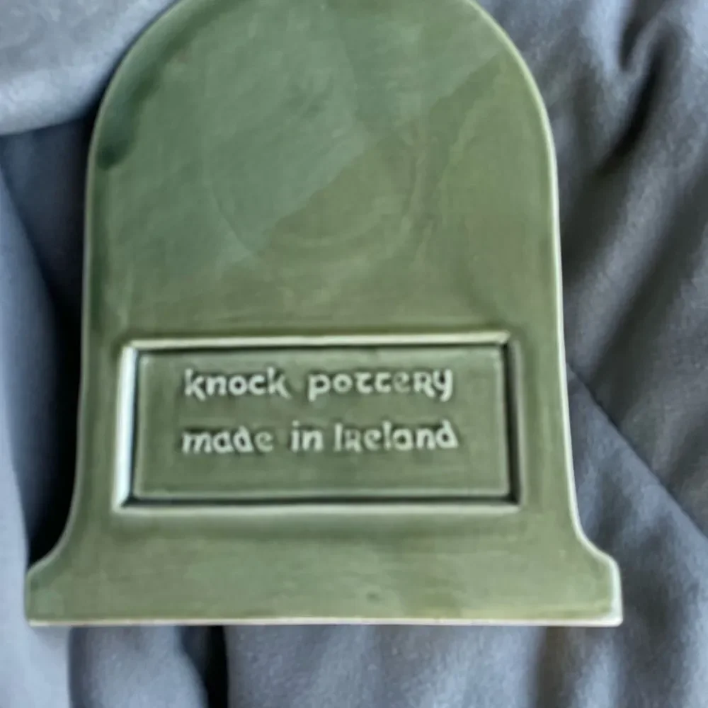Irish Clock Souvenir from Knock Pottery 8” tall